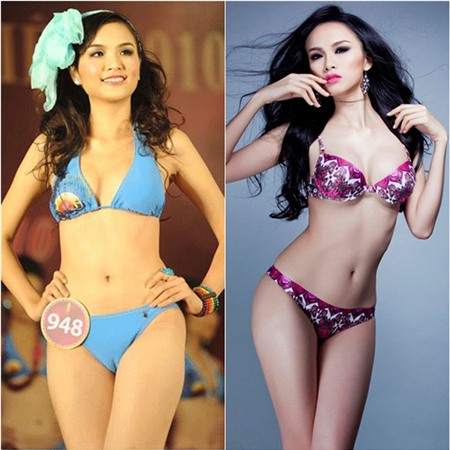 Thời thi Hoa hậu thế giới người Việt 2010, Lưu Diễm Hương sở hữu vóc dáng khá khiêm tốn. Nhưng đến nay số đo 3 vòng của cô đã cải thiện đáng kể.