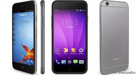 4. Texet iX-maxi Người “anh em” của iPhone 6 đến từ Nga, với mọi chi tiết y hệt bản chính. Sản phẩm có màn hình 4,7 inch LCD, độ phân giải 540x960, sử dụng chip quad-core MediaTek MT6582 1.3GHz, RAM 1G, 8G bộ nhớ trong, Ở phía sau, camera phía sau 8MP phía sau và 2MP ở phía trước, pin dung lượng 1.600 mAh. Texet iX-maxi cũng đc bán với giá 174 USD.