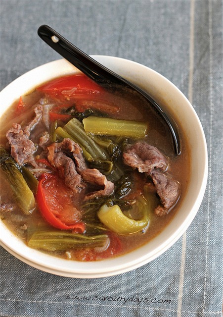 Beef & !important; Pickled mustard green Soup