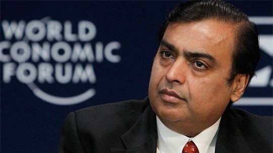 Tỉ phú Ấn Độ Mukesh Ambani. Ảnh: Reuters