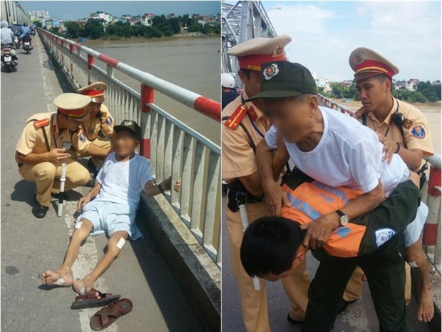 Hà Nội: Chán sống, cụ ông 84 tuổi bắt taxi lên cầu Chương Dương định nhảy xuống sống Hồng tự tử - Ảnh 1.