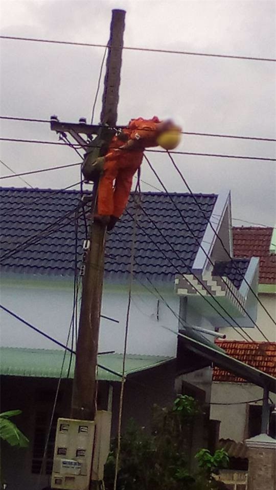 Phú Yên: Một thợ điện bị giật bất tỉnh khi đang sửa đường dây