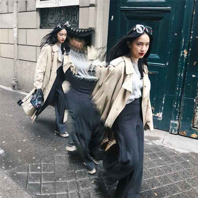 Khoe ảnh selfile tại Paris, Châu Bùi đụng ngay kính Gucci với Chi Pu - Ảnh 1.