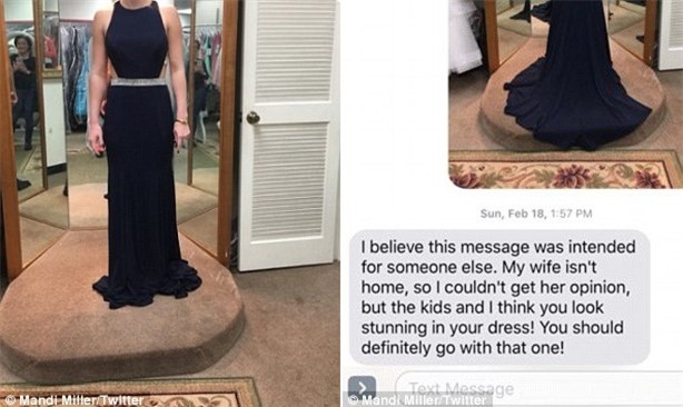 Cô gái chụp ảnh mặc váy sang trọng rồi gửi nhầm cho ông bố 6 con, phản ứng của anh khiến cộng đồng mạng dậy sóng - Ảnh 1.