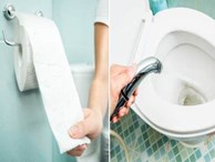 Dùng giấy hay xịt rửa, cách nào tốt nhất sau khi đi vệ sinh?