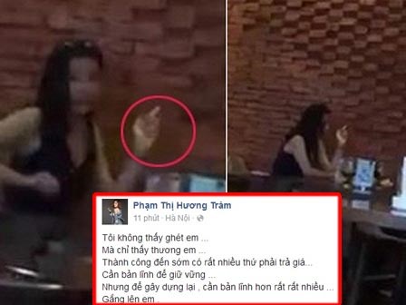 HH Kỳ Duyên hút thuốc lá nơi công cộng