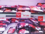  Sườn bò, cánh gà Brazil 99.000 đồng một kg bán đầy chợ mạng