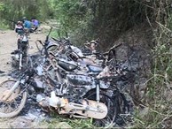 Đoàn kiểm tra rừng bị lâm tặc đốt 9 xe máy