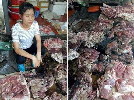 Vụ tạt dầu luyn vào thịt lợn ở Hải Phòng: Bước đầu xác định được người chủ mưu