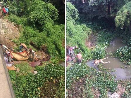 Xác chết lõa thể bị rạch bụng trôi sông