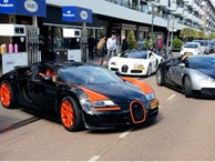 Dàn Bugatti siêu 'khủng' gây náo loạn tại con phố Hà Lan
