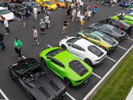 12 chiếc siêu xe hàng hiếm Lamborghini Aventador SV đủ màu sắc xuất hiện tại Mỹ
