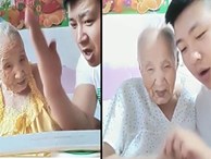 Bà mẹ xì tin cùng cậu con trai khiến người xem cười...chảy nước mắt