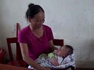 Bé trai được 20 ngày tuổi phải cùng mẹ đi tránh bão ở Hà Tĩnh 
