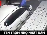 Thanh niên “hì hục” bẻ trộm gương ô tô nhưng bất thành 