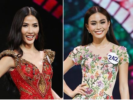 Hoàng Thùy và Mâu thủy tỏa sáng rực rỡ đêm bán kết Hoa hậu Hoàn vũ Việt Nam 2017