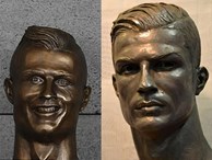Cuối cùng, tượng điêu khắc Ronaldo cũng đẹp trai hơn