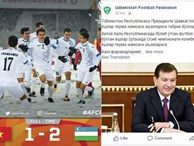 Liên đoàn bóng đá Uzbekistan đưa tin chiến thắng cả ngày chỉ có 67 lượt bình luận, 61 comment là của fan Việt Nam!