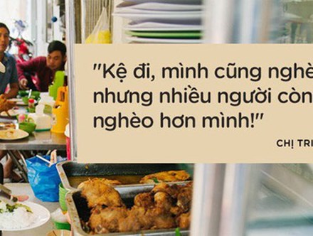 Cô bán cơm dễ thương hết sức ở Sài Gòn: 