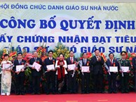 Công bố danh sách 53 ứng viên đạt chuẩn GS, PGS sau rà soát