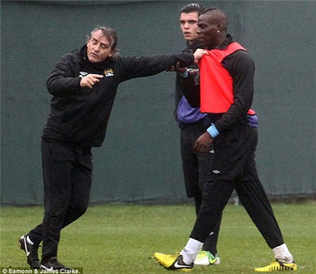 Mancini, Balotelli, Man City