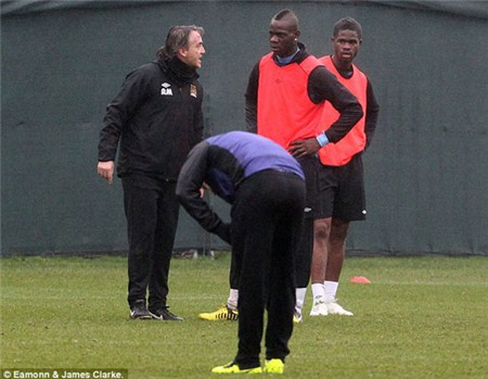 Mancini, Balotelli, Man City