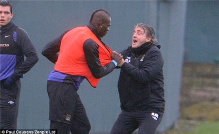 Mancini, Balotelli, Man City