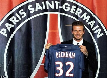 Beckham, Milan, PSG, M.U