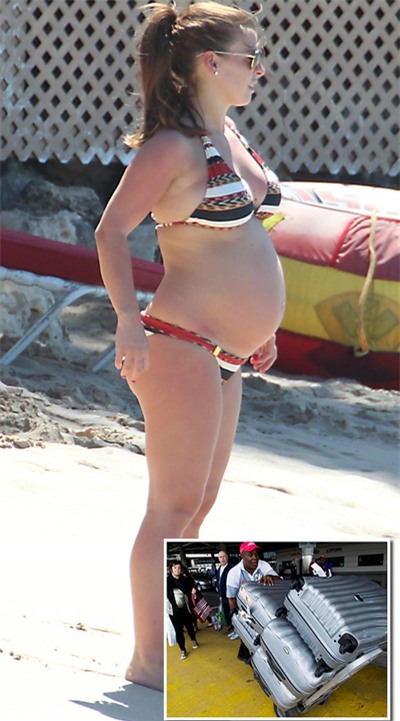 Tròn một tháng sau khi kết thúc kỳ nghỉ đầu năm mới tại Barbados, Coleen cùng bé Kai và bố mẹ đẻ lại lên đường sang hòn đảo này nghỉ ngơi.