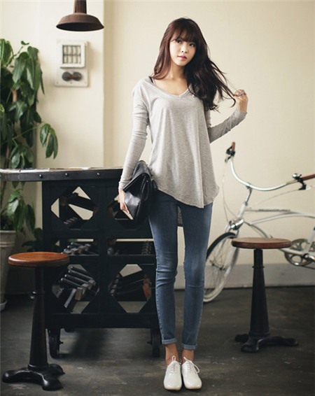 3 cách mix đồ đơn giản với quần skinny, Thời trang, Quan skinny, quan skinny mac voi ao gi, quan skinny jeans nu, quan skinny jeans dep