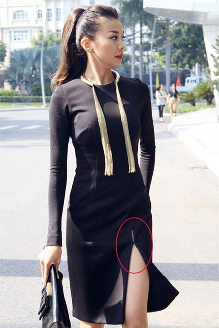 Mỹ nhân Việt siêu sexy với váy bút chì xẻ 10