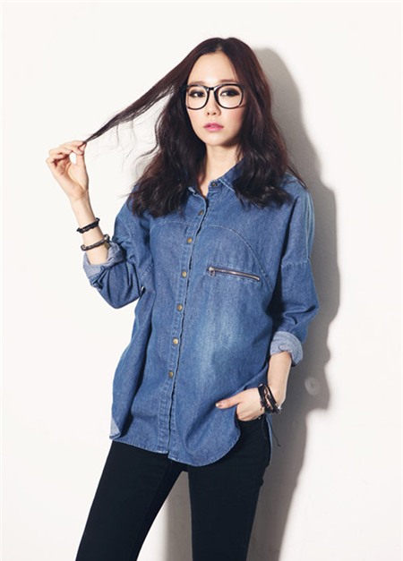 Muôn kiểu đẹp với sơ mi denim - 5