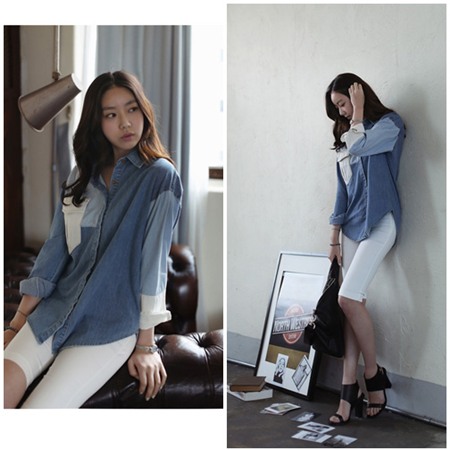 Diện sơ mi denim thanh lịch như Hà Hồ - 6