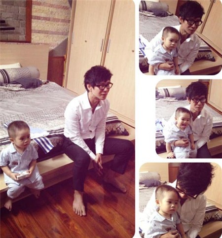 Ngắm bà xã và con trai đáng yêu của Lý Hải - 1