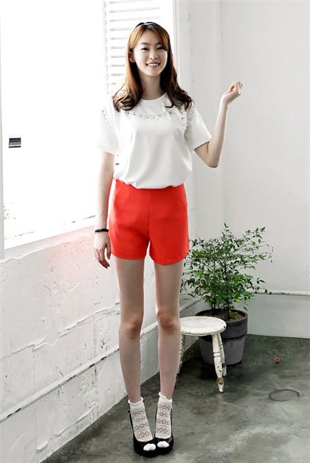 Shorts ngắn: Bí quyết khoe chân dài sexy, Thời trang, shorts ngan, quan dui, quan coc, thoi trang, thời trang, thoi trang tre, quan shorts, hoa tiet in hoa, shorts jeans