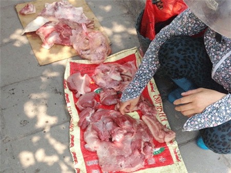 thịt lợn thiu, sơn móng tay dạ quang, ung thư, cân điêu