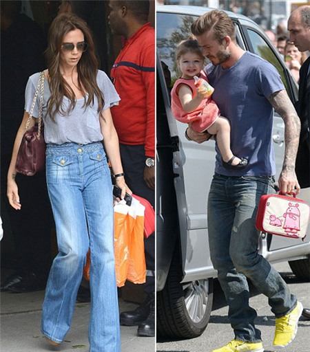 Trong ngày 5/5, cả nhà Becks cùng đi thăm tháp Eiffel.