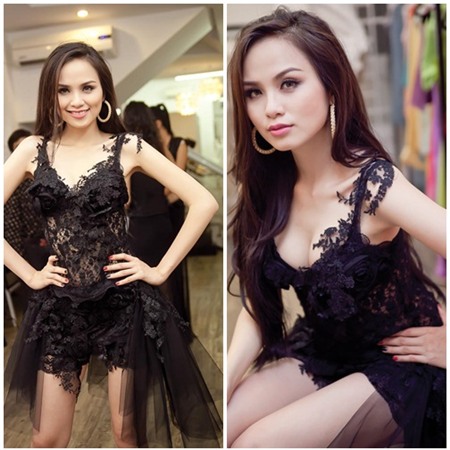 Diễm Hương diện ren xấu đẹp thất thường - 10