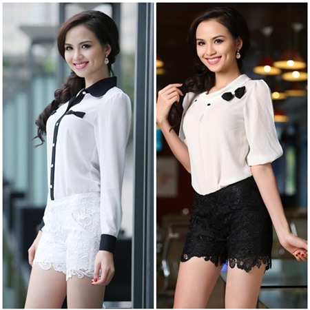 Diễm Hương diện ren xấu đẹp thất thường - 8