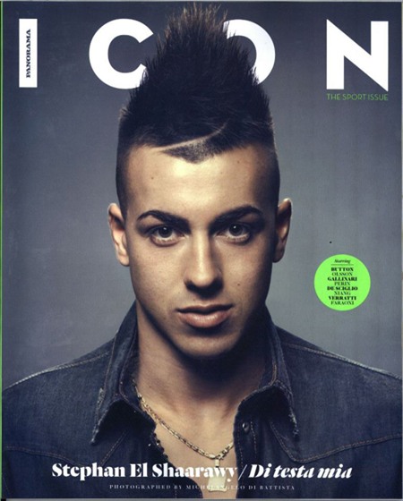 El Shaarawy trên trang bìa tạp chí Icon.
