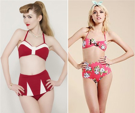Áo tắm retro 'cứu cánh' cho chị em béo bụng - 16