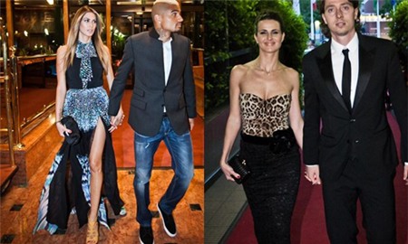 Trong khi bồ Boateng khoe chân, người đẹp Cristina de Pin của tiền vệ Montolivo lại khoe vòng một căng đầy nóng bỏng.