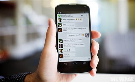 Hangouts. Google Glass, xuất hiện, ứng dụng, phát hành,