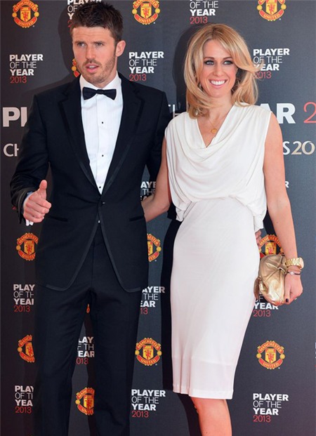 Vợ chồng tiền vệ Michael Carrick.