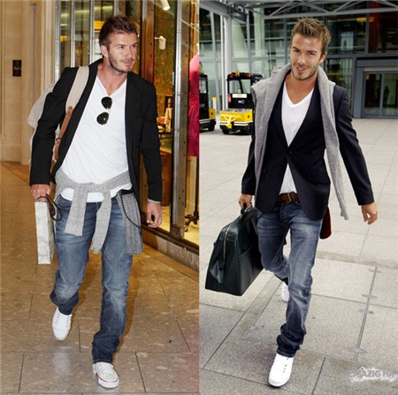 Beckham Heathrow Airport May 2010.