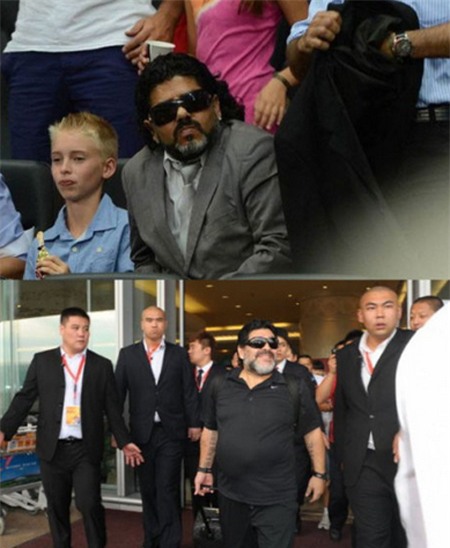 Người đàn ông trong bức ảnh trên rất giống huyền thoại Maradona.