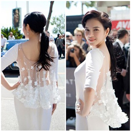 Bóc mác váy hàng hiệu của Lý Nhã Kỳ tại Cannes 2013 - 6