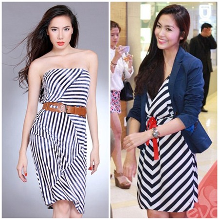 Sao Việt 'thất thường' cùng kẻ sọc - 11