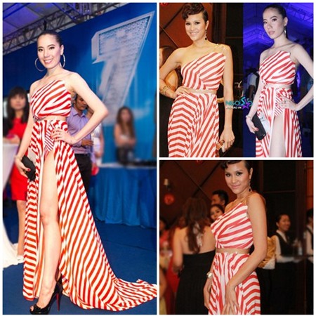 Sao Việt 'thất thường' cùng kẻ sọc - 12