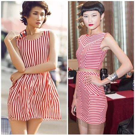 Sao Việt 'thất thường' cùng kẻ sọc - 13